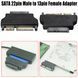 Переходник Slimline (7+6 pin) CD DVD - SATA (7+15) 22pin адаптер конвертер 5221(3286) фото 1