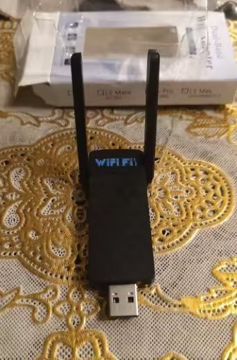 AX1800 WiFi6 5ГГц/2.4ГГц USB адаптер (2 антани) 1800 Мбіт/с бездротовий модуль Windows 10/11 7355-4 фото