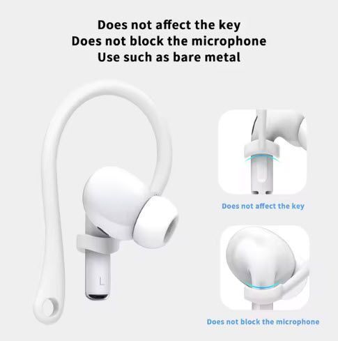 Apple AirPods Pro, Apple AirPods 3 тримач завушний (лівий + правий) Anti-fall Bluetooth Earphone Holder 8021 фото