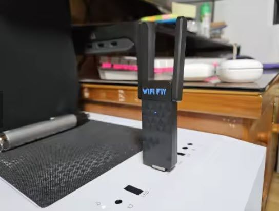 AX1800 WiFi6 5ГГц/2.4ГГц USB адаптер (2 антани) 1800 Мбіт/с бездротовий модуль Windows 10/11 7355-4 фото