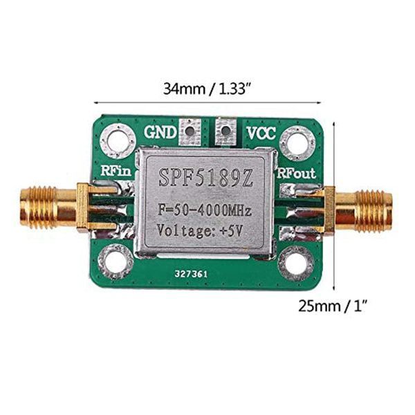 Усилитель SPF5189 LNA 50-4000MHz защитный экран RF Low Noise Amplifier Signal Receiver Module Shield Board Ard 6018 фото