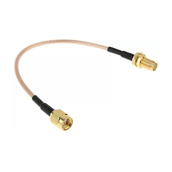 Пигтейл переходник разъем SMA Male - SMA Female (10 см) RG316 удлинитель wi-fi mikrotik female Pigtail 7604 фото