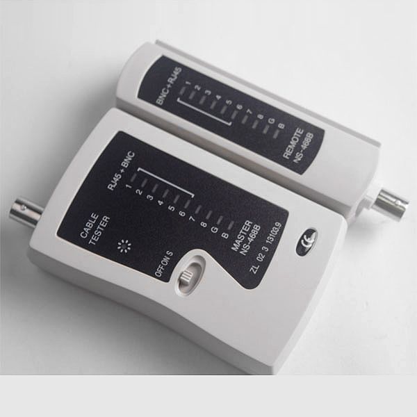 Тестер сетевой BNC/RCA/RJ45/RJ11 для витой пары и коаксиала (NS-488) 884 фото