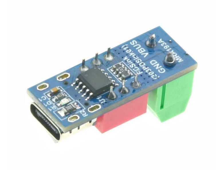 Преобразователь PDSink 303PDSink01 Type-C PD2.0 PD3.0 9V 12V 15V 20V Fast Charge с клемной колодкой и переключателями PD тригер павербанк&nbsp;имитатор эмулятор Power Delivery быстрая зарядка контро 7276-2 фото