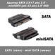 Адаптер SATA (15+7 pin) 2.5' - miniSATA SLIM (pin 13 pin) 1.8' SSD 3286(5221) фото 1