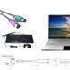 Адаптер USB - PS/2 6 pin (підключити стару клавіатура і мишку до USB порту) спліттер трійник розгалужувач юсб 133 фото 2