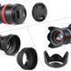 Andoer 72 mm фільтри набір 6 шт (UV, CPL,FLD, ND2, ND4,ND8) + чохол + серветка + кришка захисна передня для об'єму 6556 фото 5