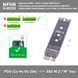 NFHK N-M209 Адаптер NVMe - PCIe x1 (SSD NGFF M.2 -KEY M-) перехідник для можливості встановлення SSD M.2 (2230/2242/2260/2280) у с 7108 фото 1