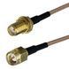 Пигтейл переходник разъем SMA Male - SMA Female (10 см) RG316 удлинитель wi-fi mikrotik female Pigtail 7604 фото 2