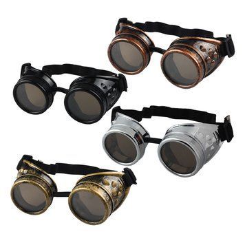 Очки ретро Gothic Glasses Готы кибер гогглы стимпанк миньоны готика 3270 фото