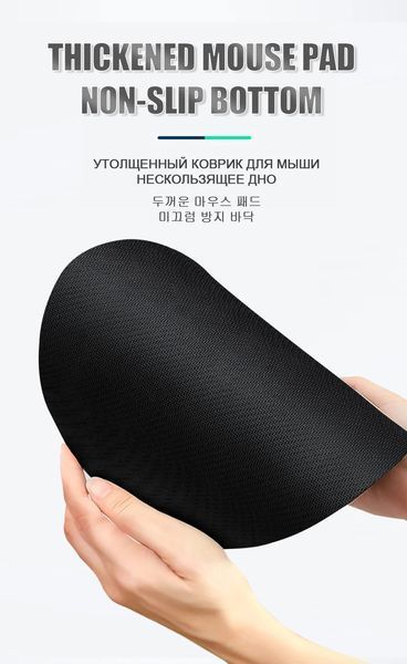 Коврик-подставка с подушкой для запястья (цвет BLACK черный) под компьютерную мышку эргономичный Office Work M 7692 фото