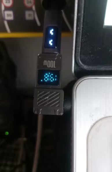 PD 100W LED дисплей (Type-C, GaN) 5A 20V 5.5*2.5 мм (Acer, Asus, Toshiba, Lenovo, Samsung) переходник адаптер для зарядного устройства коннектор для БП угловой 7062-2 фото