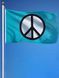 Флаг "Peace Symbol" (90*150 см) яркий флаг символ мира разоружения антивоенного и антиядерного движения, устойчив к УФ-излучению, полиэстер с латунными люверсами Bright UV 8204 фото 8