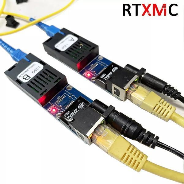 H2001DG 2146A MC-1.25G медиаконвертер (20km) Gigabit SC Fiber Media (одноволоконный оптический модуль SC - 1x, 7479 фото