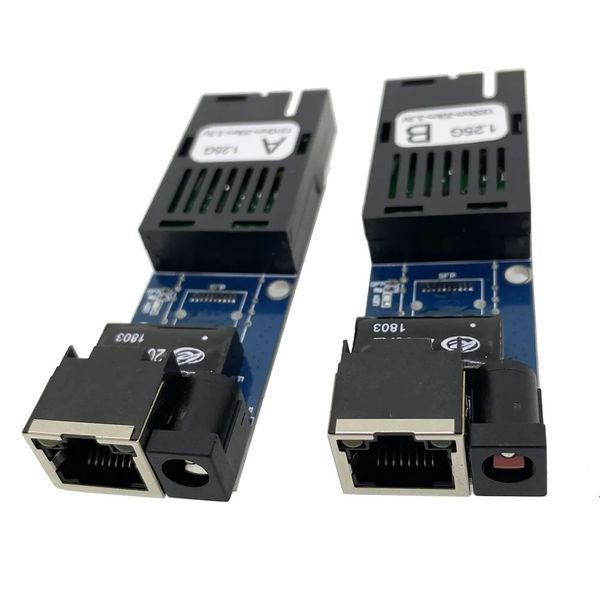H2001DG 2146A MC-1.25G медиаконвертер (20km) Gigabit SC Fiber Media (одноволоконный оптический модуль SC - 1x, 7479 фото