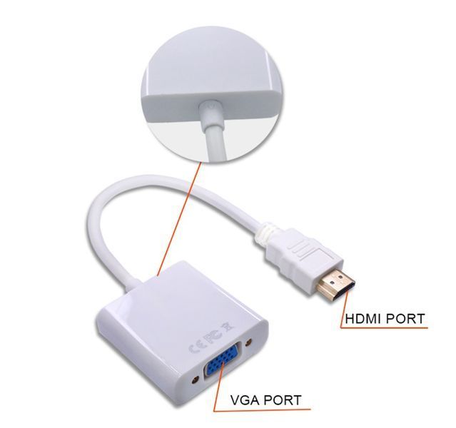 Конвертер HDMI &mdash; VGA 720p, 1080i, 1080p (без виведення звуку, HDCP, без дод. живлення 220 В) портативний аналога-ци 2648 фото
