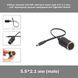Кабель живлення перехідник 12v/24v mini jack (тато male 5.5*2.1 мм) &mdash; 12 V (роз'єм прикурювача Cigarette Socke 7807 фото 1