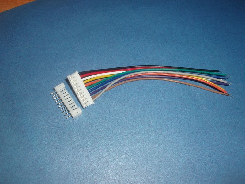 JST-PH 10 pin 9S (крок 2.0 мм) гніздо мама-тато кабель 10 см iMAX B6 7.4 v LiPo для балансування 6262 (6385) фото