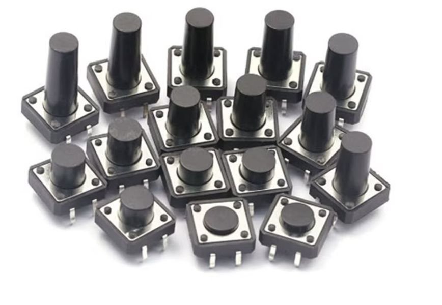 Кнопка тактова DIP 12*12*6 мм мікроперемикач SMD Switch Momentary Tact pushult клавіша 4524-6 фото