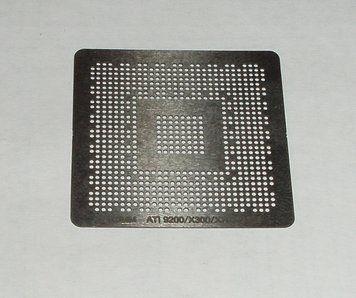 BGA шаблоны ATI 0.6 mm ATI 9200 / 9600 / 9700 / X300 / X600 / X700 трафареты для реболла реболинг набор восста 4123 фото