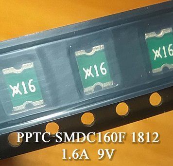 PPTC SMDC160F 1812 (SMD1812P160TF) 1.6А 9V предохранитель самовосстанавливающийся SMD 4694 фото