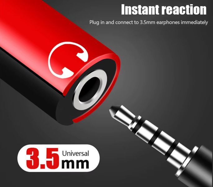 Переходник USB Type-C - 3.5 мм 4 pin (mini jack для наушников, AUX аудиовыход) + USB Type-C (зарядка) Xiaomi Huawei &nbsp;Motorola LeEco POCO Nubia iQOO VIVO Honor OPPO   Отличительной особенностью данного переходника для вывода звука на наушники с разъема Typ 8078 фото