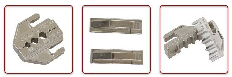 Сменная матрица SN-03H (губки jaw) для обжимных клещей, шестигранный обжим коаксиального кабеля RG-58/59 TNC/SMB/SMA/BNC 6 размеров 1.07-4.52 мм, ширина паза 4 мм 6839-2 фото