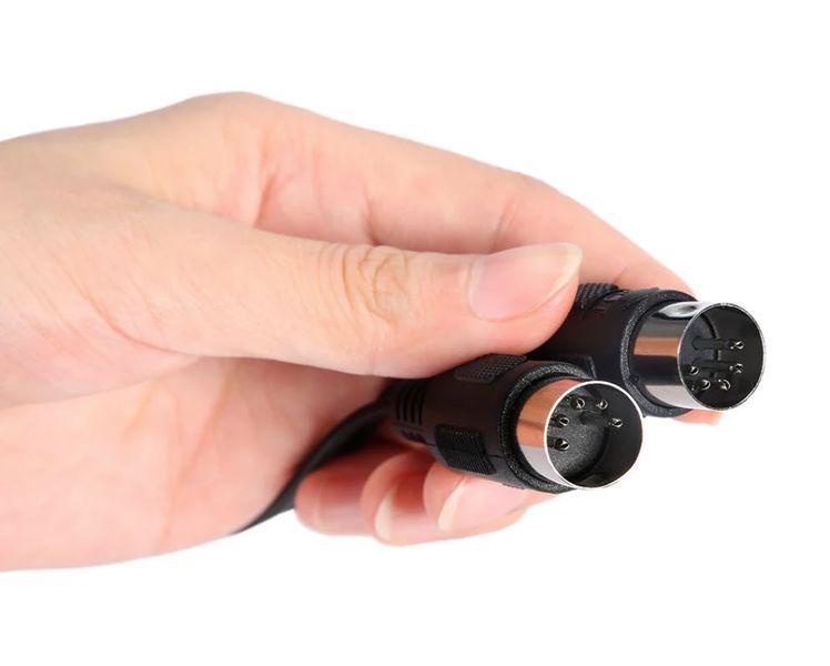 USB MIDI-кабель HiFing (інтерфейс 1 в 1 out 2*DIN5) &mdash; під'єднайте музичну клавіатуру до комп'ютера (синтезатор, міді клавіатура...) 0652-2 фото