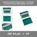 Адаптер 2.5 IDE (44 pin мама) - CF (50 pin) угловой 90 град. DMA adapter V.B1 LED 0629 фото 1