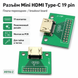 Роз'єм Mini HDMI Type-C 19 pin female для плати, гніздо HDMI-compatible SMD з позолоченими контактами 8116-2 фото 1