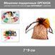 Мешочки подарочные 7*9 см упаковка однотон органза&nbsp;(без рисунка) цвет КОРИЧНЕВЫЙ с завязками 8347 фото 1