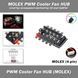 MOLEX (4-pin) PWM Cooler Fan HUB спліттер охолодження вентилятор 10 порт Splitter 6134-2 фото 1
