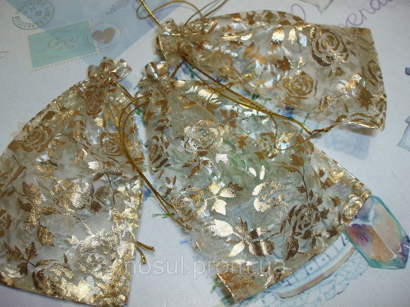 Мешочки из органзы, упаковка подарочная 11см х 16см 778 фото