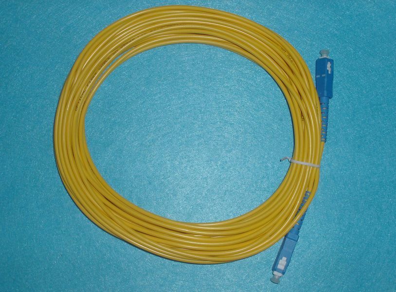Патч-корд SC/UPC-SC/UPC SM 10м пигтейл, монтажный шнур, патчкорд SC-SC/UPC оптический соединительный 4961 фото