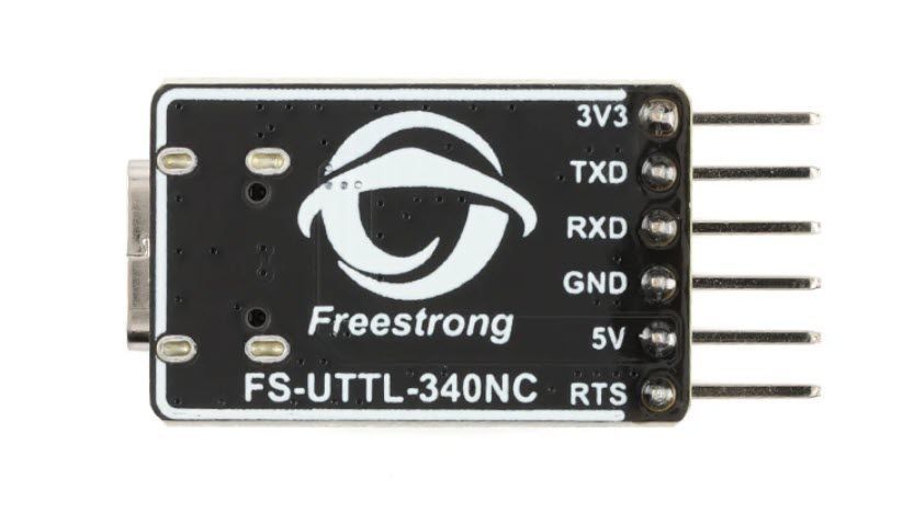 FS-UTTL-340NC адаптер модуль перетворювач USB(Type-C) - TTL UART 6 pin на чіпі CH340NC (5В/3.3В) Serial Port Module Interface  Модуль FS-UTTL-340NC є компактним і універсальним перетворювачем інтерфейсу USB в TTL UART, побудований на надійному чіпі CH340N 8148 фото