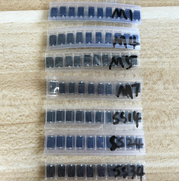 Ремкомплект диоды набор 70 шт M1(1N4001), M4(1N4004), M7(1N4007), SS14, US1M, RS1M, SS34 SMA-F M1 DO-214 SMD 4680 фото