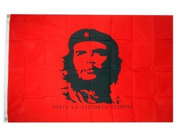 Флаг 90x150 см Чегевара на красном фоне Ernesto Guevara Че Гевара прапор 5299 фото
