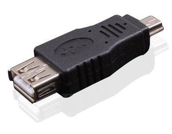Переходник mini USB 5 pin папа - USB мама мини юсб male female Предназначен для подключения флешек 720 фото