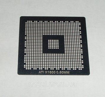 BGA шаблоны ATI 0.6 mm X1600 / X1650 / RV516 / X1300 / X700 трафареты для реболла реболинг набор восстановлени 4124 фото