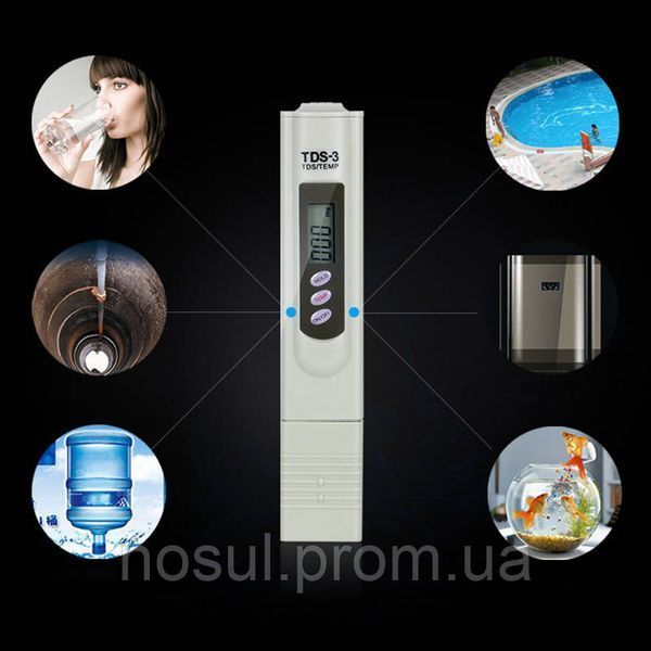 TDS-3 Meter Цифровий прилад контролю якості води для визначення мінералізації води (TDS) 2670 фото