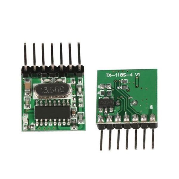 TX118SA-4 передатчик трансмиттер 433 MГц 4 канала кодировка 1527 Learning Code Decoder Module 7254 фото