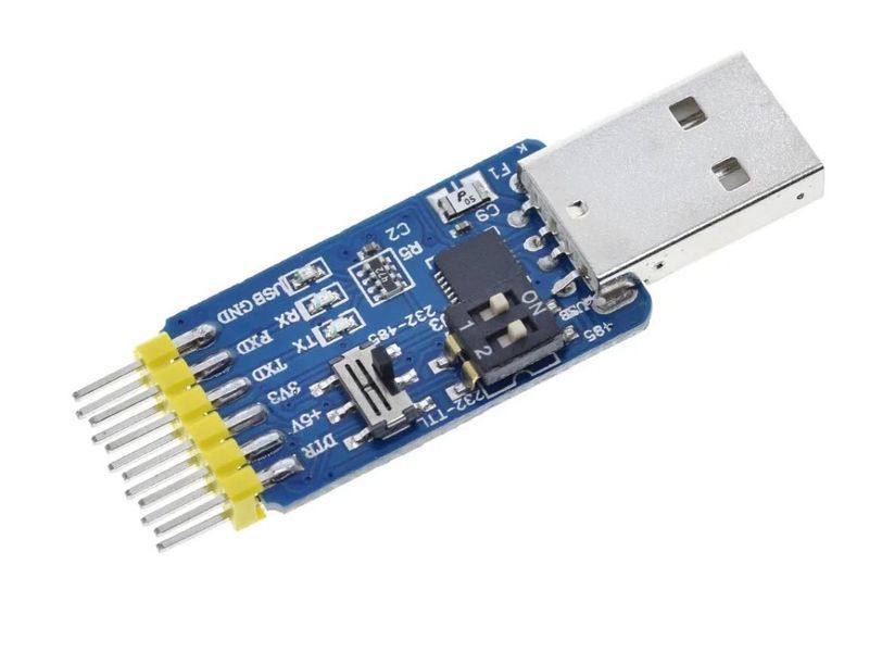 Адаптер конвертер USB-RS232/RS485/TTL (12 pin) на чипі CP2102 mutual convert 6 in 1 convert Універсальний модуль-перетворювач на базі високопродуктивного чипа CP2102 є незамінним інструментом для розробників, інженерів і ентузіастів електроніки.&nbsp; Він об'є 8138 фото