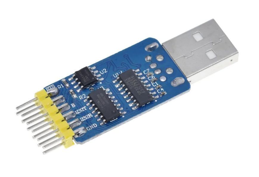 Адаптер конвертер USB-RS232/RS485/TTL (12 pin) на чипі CP2102 mutual convert 6 in 1 convert Універсальний модуль-перетворювач на базі високопродуктивного чипа CP2102 є незамінним інструментом для розробників, інженерів і ентузіастів електроніки.&nbsp; Він об'є 8138 фото