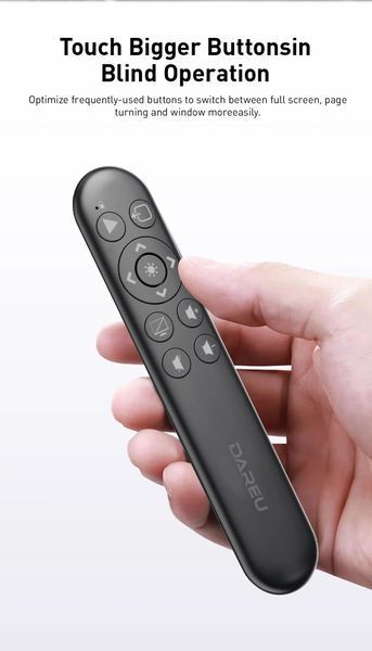 LK173 DAREU бездротовий презентатор Wireless Presenter PPT Page Turner USB Pointer with Remote Control 7583 фото