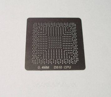 BGA шаблони 0.4 mm D510 CPU трафарети шаблони для реболла реболінг-набір відновлення паяння ремонт прямого 4447 фото