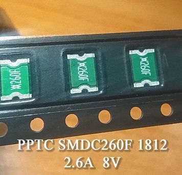 PPTC SMDC260F 1812 (SMD1812P260TF) 2.6А 8V предохранитель самовосстанавливающийся SMD 4696 фото