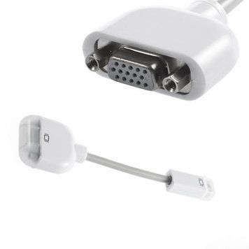 Apple Mac адаптер кабель mini DVI to VGA (miniDVI ВГА мини ДВИ) 633 фото