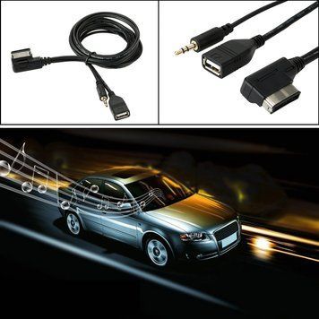 Інтерсфей AMI MMI MDI &mdash; мініджек 3,5 мм + USB (AUDI VW Skoda Seat Mercedes MB port.No 4F0051510Q) MP3 AUX 3.5 4517 фото