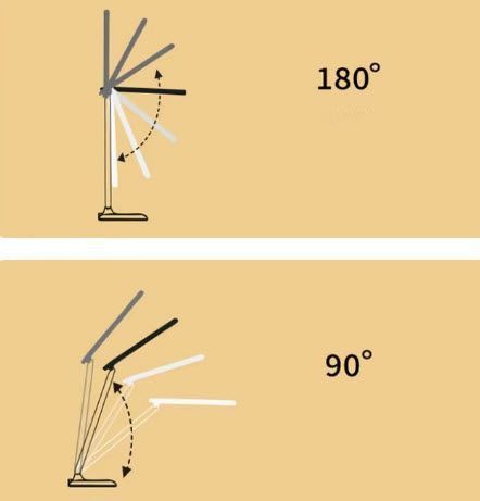 Лампа настольная LED сенсорная USB (4000 mAh) Rechargeable Folding Desk Lamp Eye Protection Touch Dimmable 7920 фото