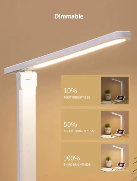 Лампа настольная LED сенсорная USB (4000 mAh) Rechargeable Folding Desk Lamp Eye Protection Touch Dimmable 7920 фото